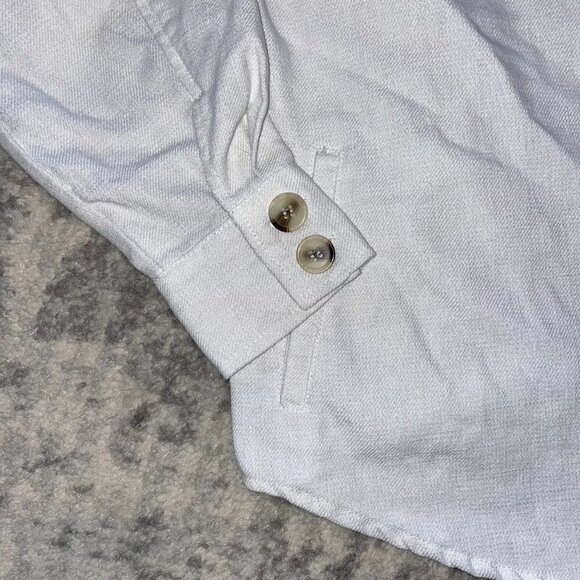 NWOT! Ashley 26 International White Button Down Shacket Medium - Picture 2 of 6